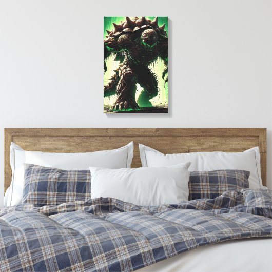 spiked abyssal beast canvas afdruk (Insitu (Slaapkamer))