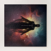 Spiked Dark Overlord Het Universum Overzien Legpuzzel (Horizontaal)