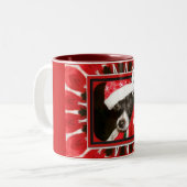 Spiked Eggnog Dog Tweekleurige Koffiemok (Voorkant links)