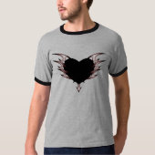 Spiked Heart. Black&Grey. T-shirt (Voorkant)