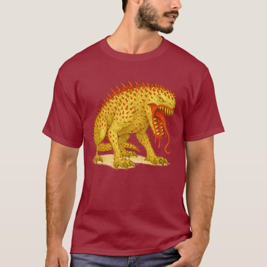 Spiked Monster uit de afgrond T-shirt (Voorkant)