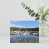 Spiken Harbour Uitzicht, Kallandso, Zweden Briefkaart (Staand voorkant)