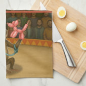 Spike's ballon aap magie theedoek (Quarter Fold)