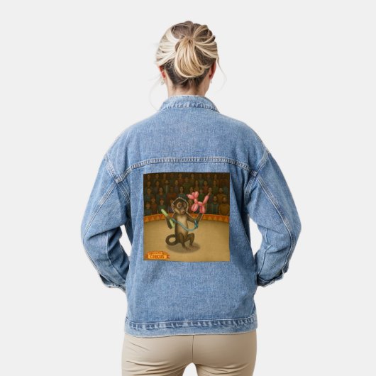 Spike's balloon monkey magic denim jacket (Model)