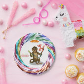 Spike's balloon monkey magic papieren bordje (Feest)