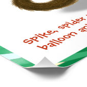 Spike's balloon monkey magic perfect poster (Hoek)