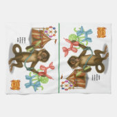 Spike's balloon monkey magic theedoek (Horizontaal)