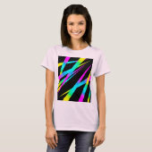 Spikes CYMK zwart T-shirt (Voorkant volledig)