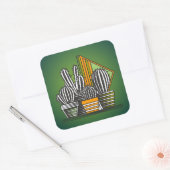 SPIKEY LITTLE CACTUS COLLECTIE VIERKANTE STICKER (Envelop)