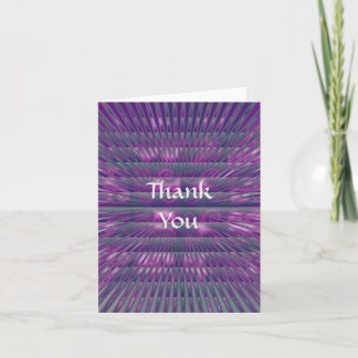 Spikey Paarse Vertical Thank You Card Bedankkaart
