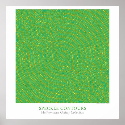 Spikkelcontouren Poster (Voorkant)