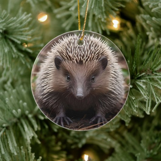 **"Spiky Beginnings: De Schattige Baby Echidna"** Keramisch Ornament (Boom)