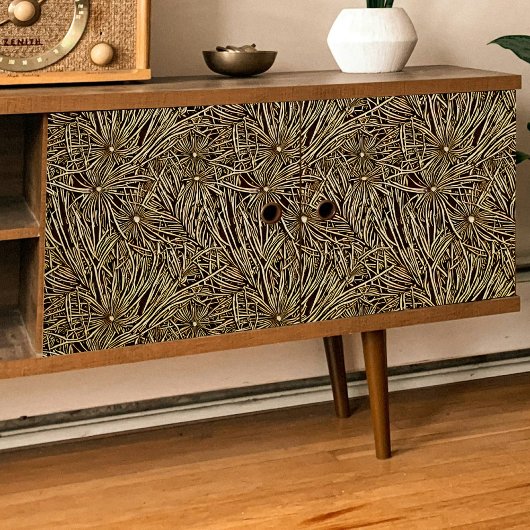 Spiky Bloem Massed Patroon Decoupage Tissuepapier