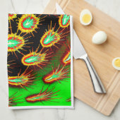 Spiky Burst Fusion – Modern Kitchen Towel Theedoek (Quarter Fold)