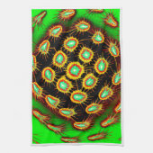 Spiky Burst Fusion – Modern Kitchen Towel Theedoek (Verticaal)