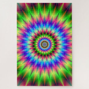 Spiky Color Explosion Legpuzzel