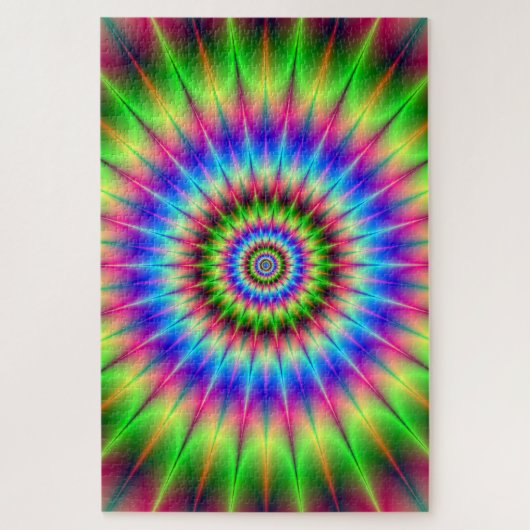Spiky Color Explosion Legpuzzel (Verticaal)