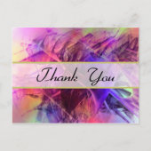 Spiky glanzende Shards abstract ontwerp dank u Briefkaart (Voorkant)