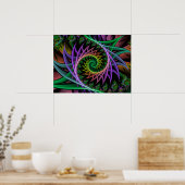 Spiky Gothic Spiral Poster (Keuken)
