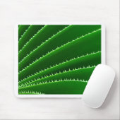 Spiky Green Leaf Pattern Muismat (Met muis)