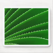 Spiky Green Leaf Pattern Muismat (Voorkant)