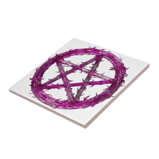 Spiky-pentagram Tegeltje (Zijkant)