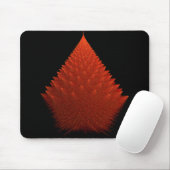 Spiky Red "Tree" fractal met spikes Muismat (Met muis)
