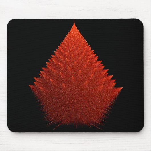 Spiky Red "Tree" fractal met spikes Muismat (Voorkant)