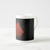 Spiky Red "Tree" fractal met spikes Porselein Kop (Voorkant rechts)