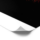 Spiky Red "Tree" fractal met spikes Poster (Hoek)