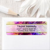 Spiky Shiny Glass scherpt Abstract design Etiket (Insitu)