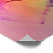 Spiky Shiny Glass scherpt Abstract design Poster (Hoek)