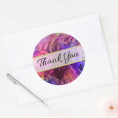 Spiky Shiny Glass Sharp Abstract Design Hartelijk Ronde Sticker (Envelop)