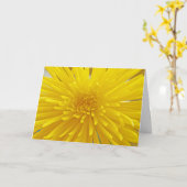 Spiky Yellow Dahlia close-up foto Kaart (Gele Bloem)
