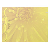 Spiky Yellow Dahlia foto Notitieblok (Voorkant)