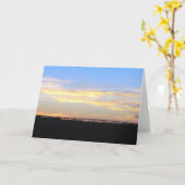 Spil in Zonsondergang Kaart (Gele Bloem)