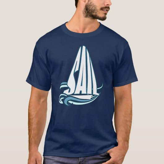SPIL-zeilboot T-shirt (Voorkant)