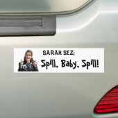 Spill, Baby, morsen! Bumpersticker (Op auto)