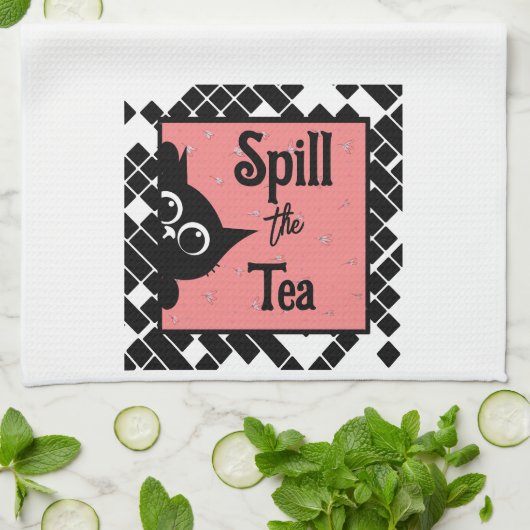 Spill de Tea Kitchen Handdoek (Gevouwen)