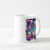 Spill de Tea Skeleton Tarot Kaart Koffiemok (Voorkant rechts)