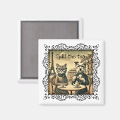 Spill de thee Kat & Hond Magneet (Voorkant / Achterkant)