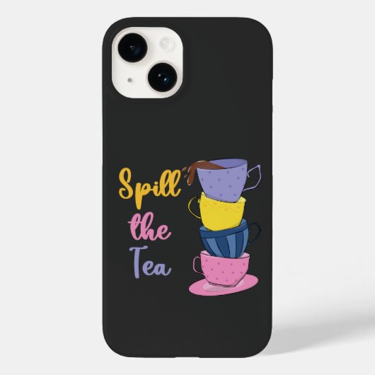 Spill de thee - theedrinker Case-Mate iPhone case (Achterkant)