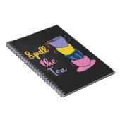 Spill de thee - theedrinker notitieboek (Rechterzijde)