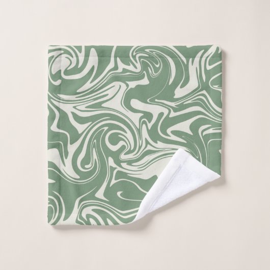 Spill - groen bad handdoek (Wasdoekje)