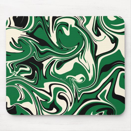 Spill - groen, crème en zwart muismat (Voorkant)