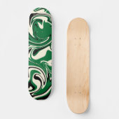 Spill - groen, crème en zwart persoonlijk skateboard (Voorkant)