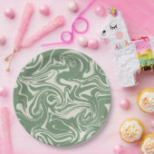 Spill - groen papieren bordje (Feest)