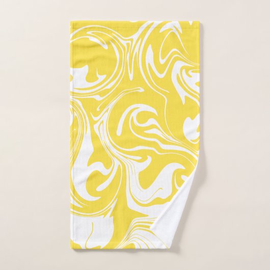 Spill - Lemon Yellow and White Bad Handdoek (Handdoek)