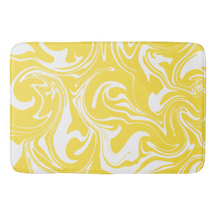 Spill - Lemon Yellow and White Badmat