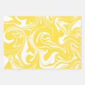 Spill - Lemon Yellow and White Inpakpapier Vel (Voorkant)